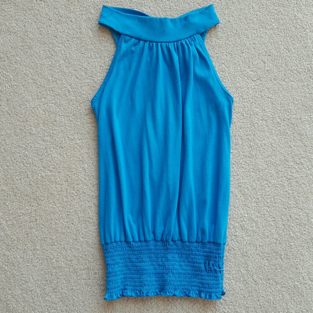 Women High Neck Tank Top Blouse Small